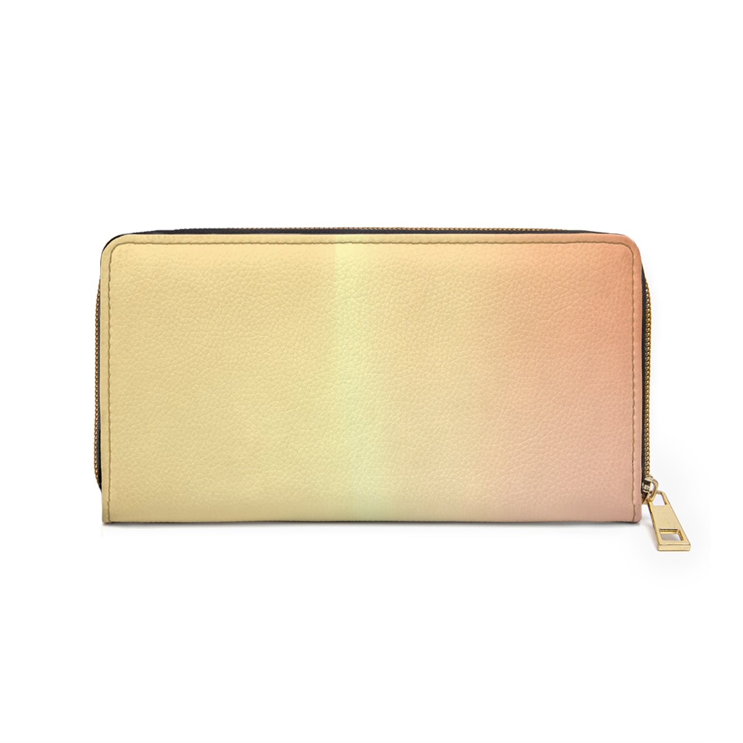 Hot Peach Fade Elegant Abstract Zipper Wallet - Stylish & Functional Accessory for Everyday Use