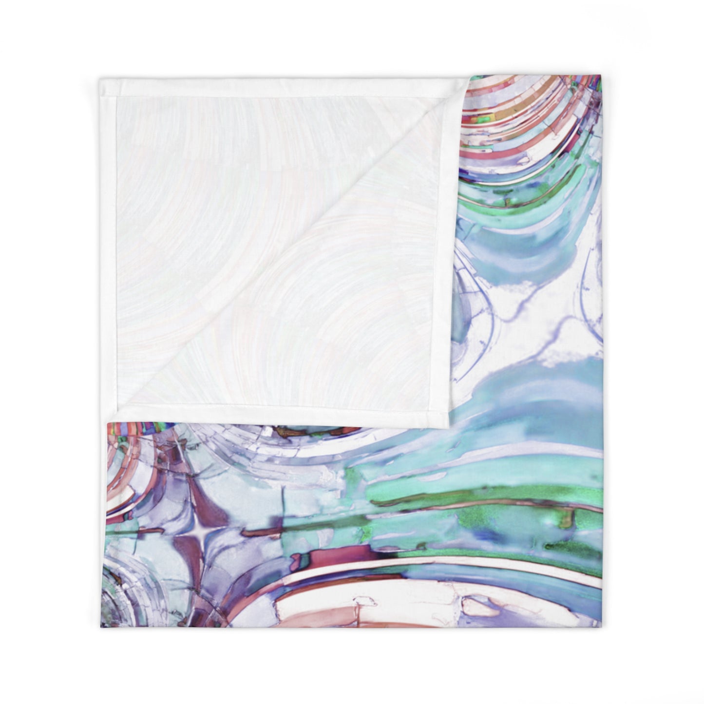 Uzi Spiral Pastels Baby Swaddle 30″×40″ Blanket