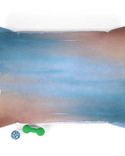 Blue Sea Peach Fog 40" × 30" Pet Bed