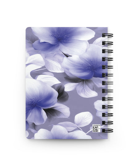Indigo Blossom Floral Bunch Bound Journal, 5" x 7" 150 pages