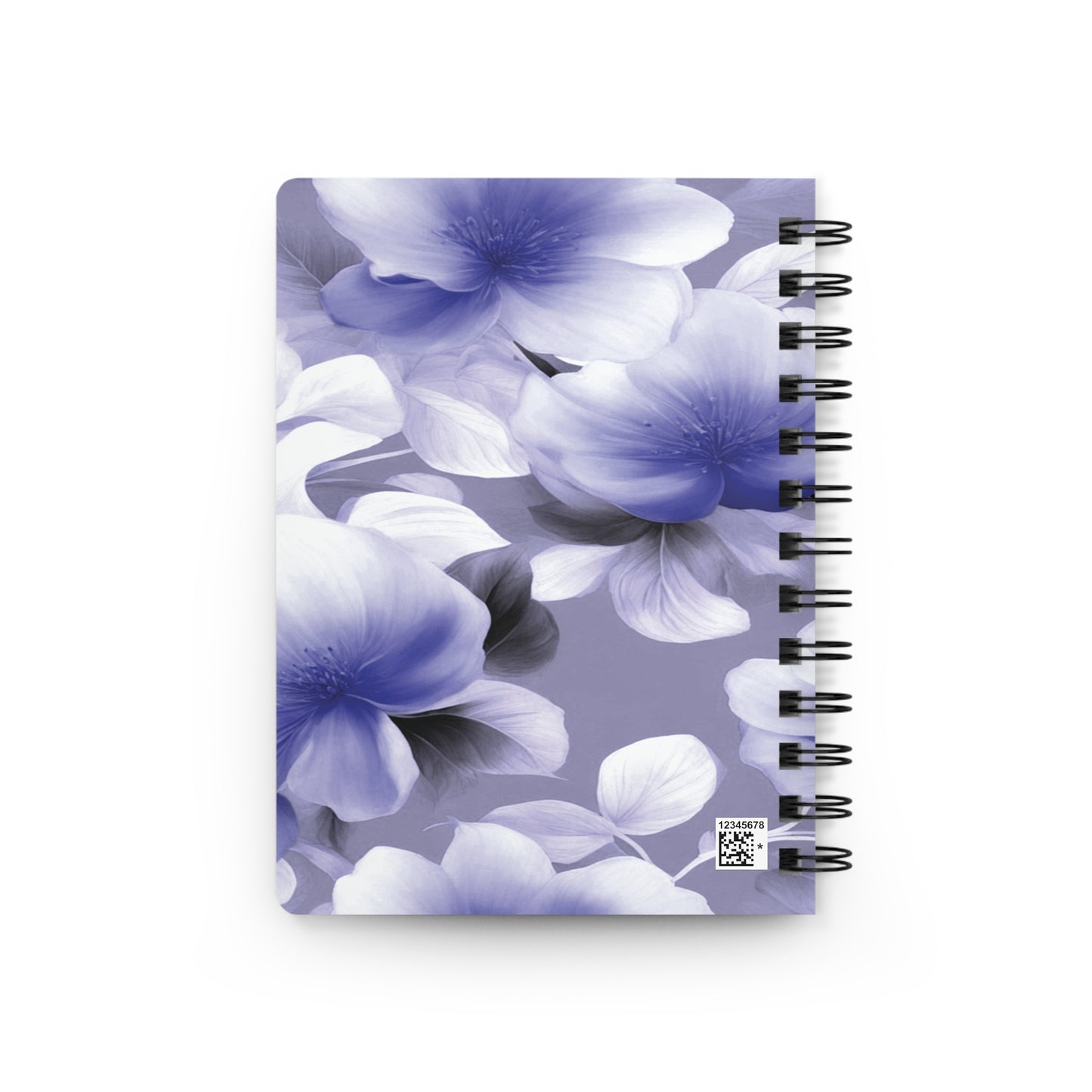 Indigo Blossom Floral Bunch Bound Journal, 5" x 7" 150 pages