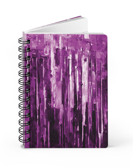 Striped Powder Lavender Spiral Bound Journal, 5" x 7" 150 pages
