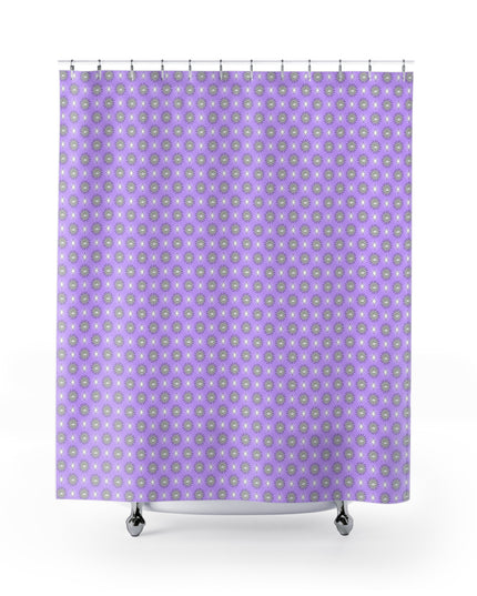 Lavender Star-crossed Bodies Shower Curtain, 71" x 74"