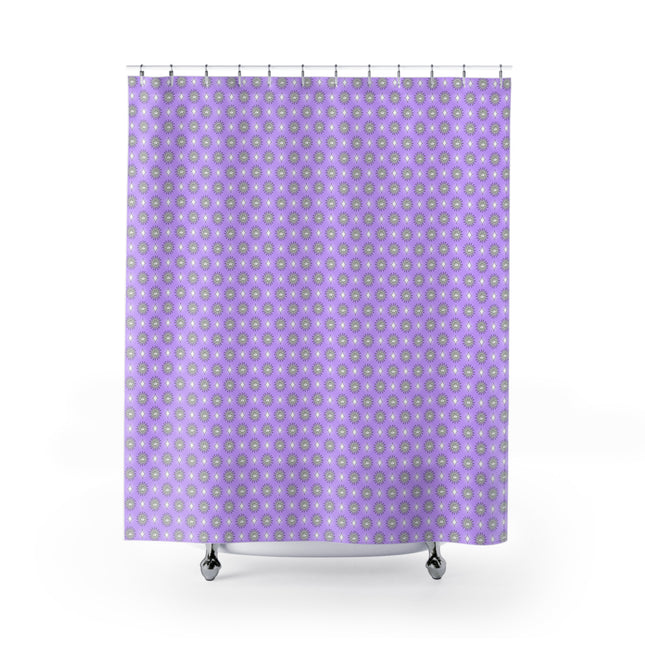 Lavender Star-crossed Bodies Shower Curtain, 71" x 74"