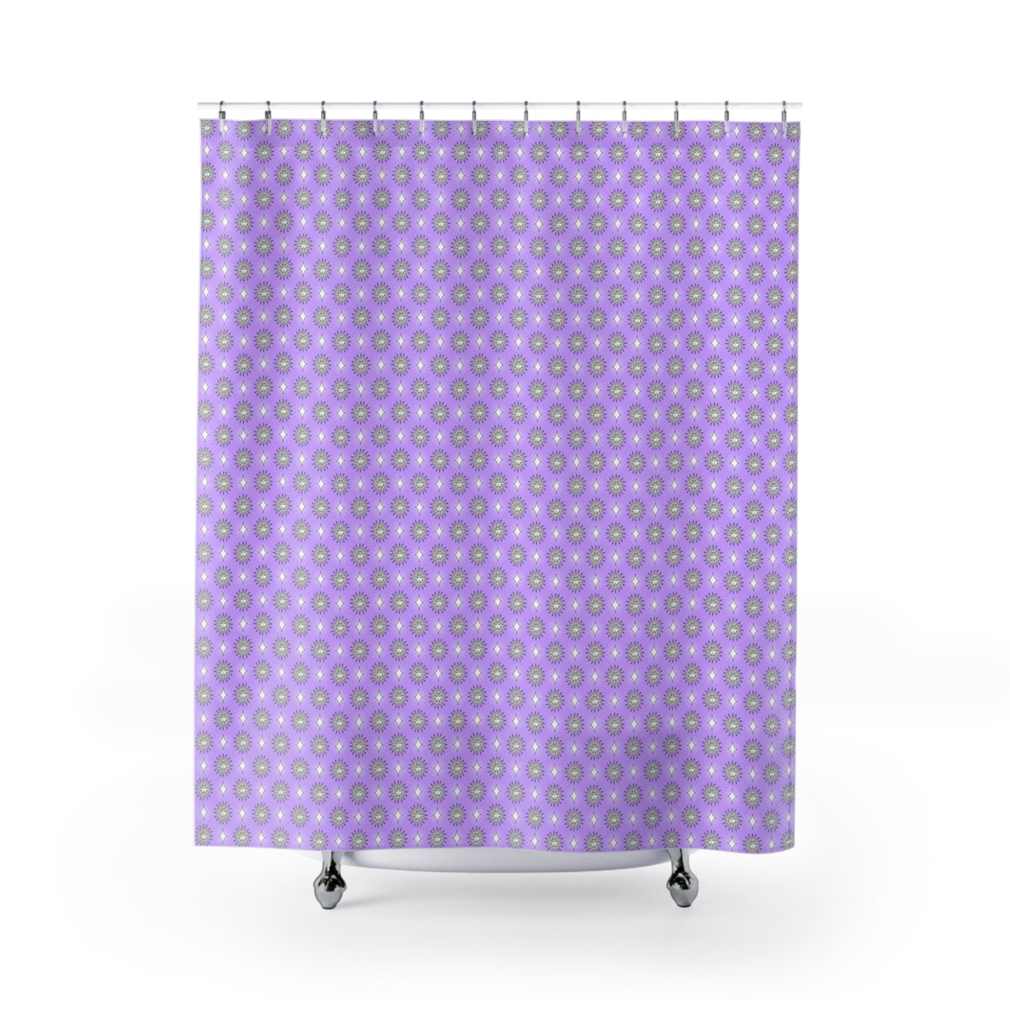 Lavender Star-crossed Bodies Shower Curtain, 71" x 74"