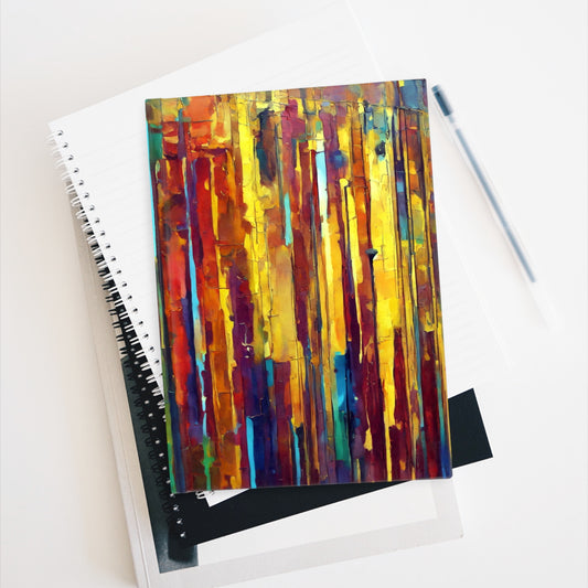 Striped Alpha 5" x 7" Journal - 128 Blank pages