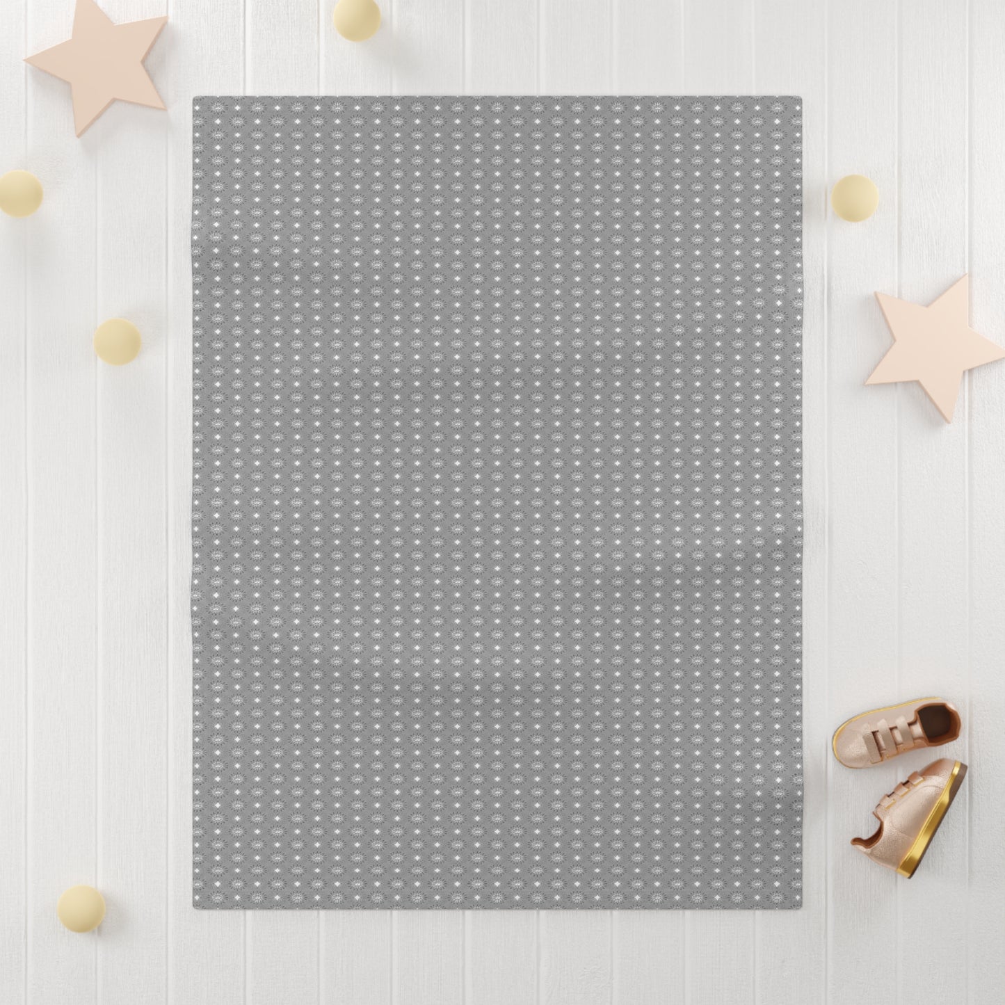Desaturated Star-crossed Bodies Soft Fleece Baby Blanket, 30" x 40"