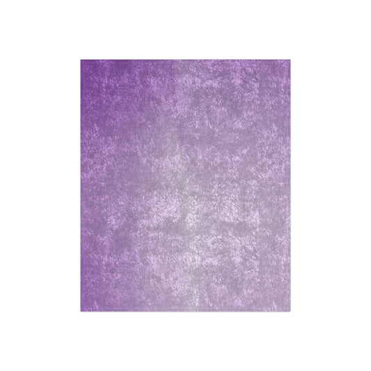 Soft Lavender Fade 50" x 60" Crushed Velvet Blanket