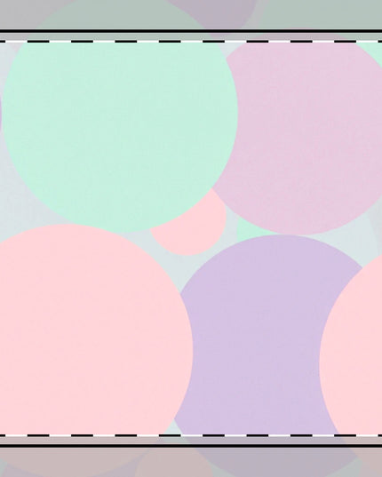 Pastel Peach and Soft Green Patches Poly Twill Napkin, 10" x 10"