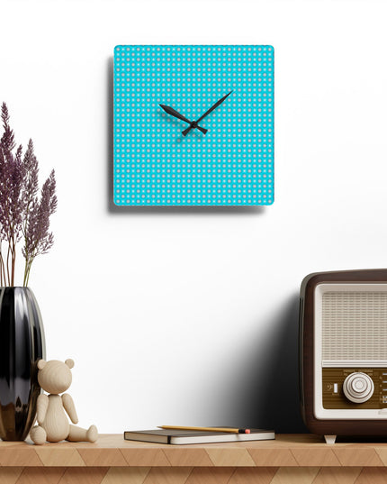Tif Green Star-crossed Bodies Acrylic Wall Clock, Round or Square, 10.75" x 10.75"