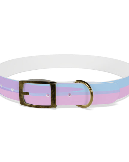 Pastel Purple and Mauve Patches Extra Large Dog Collar