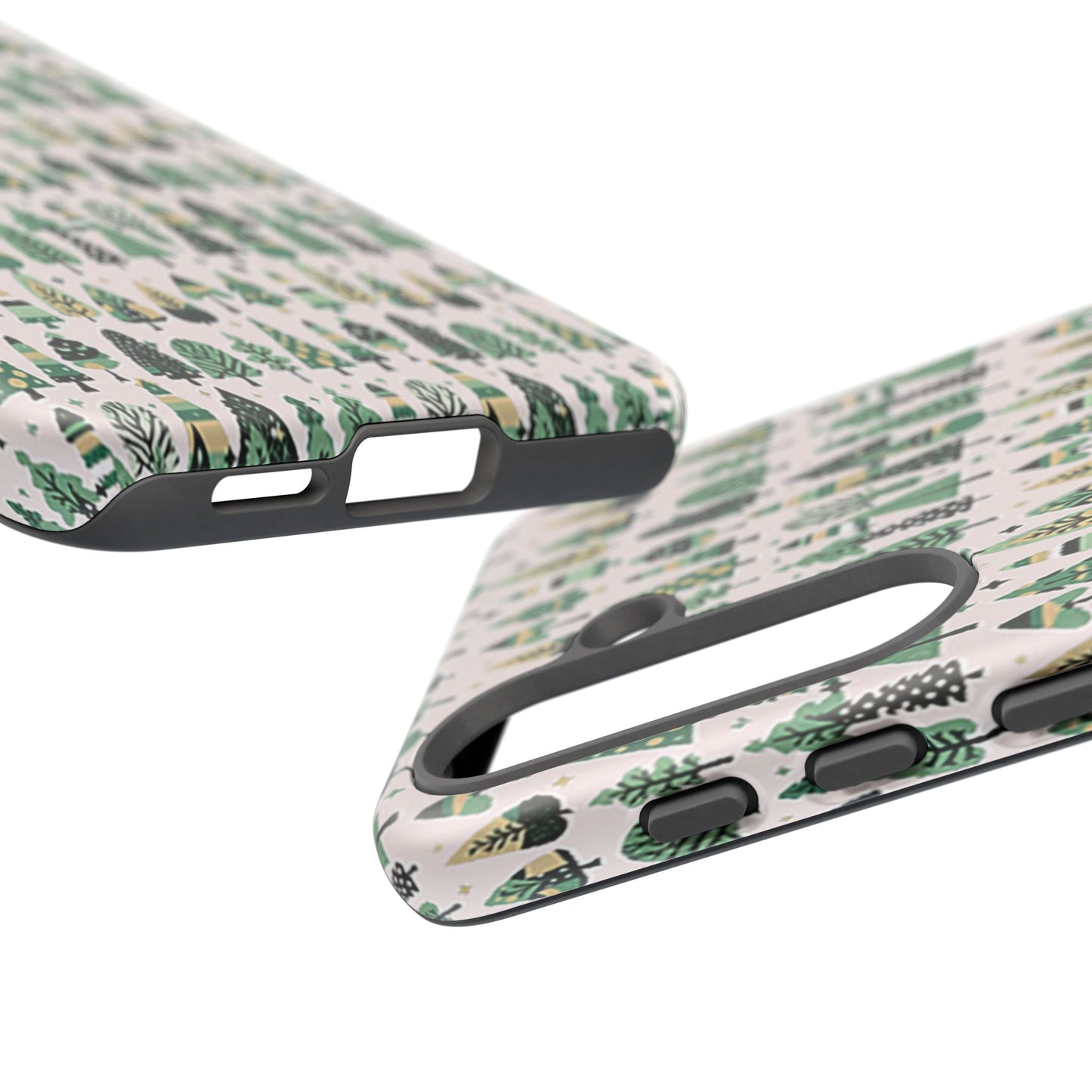 Mini Vintage Green Trees Samsung Galaxy S25 Tough Cases