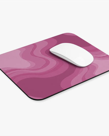 Pinky Mauve Wavey Mouse Pad, 9" x 8" Rectangle