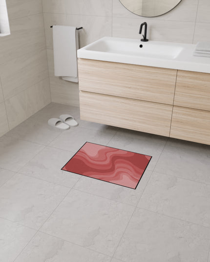 Power Red Wavey 18" x 24" Heavy Duty Floor Mat