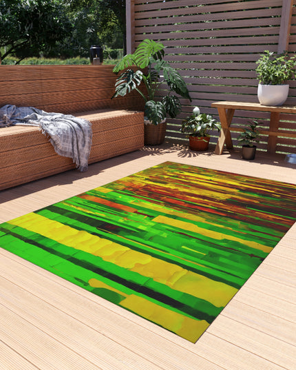Striped Beta Outdoor Rug, 60" x 84"