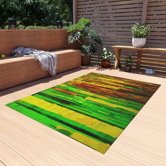 Striped Beta Outdoor Rug, 60" x 84"