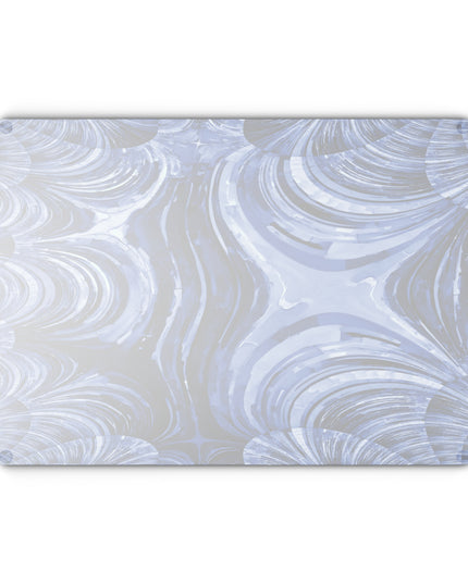 Uzi Spiral Deep Blue 11" x 15" Glass Cutting Board