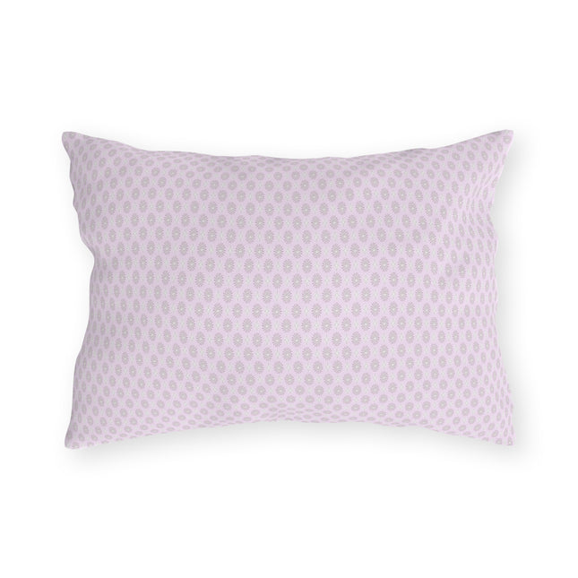 Pink Mornings Star-crossed Bodies Outdoor Pillow, 20" x 14"