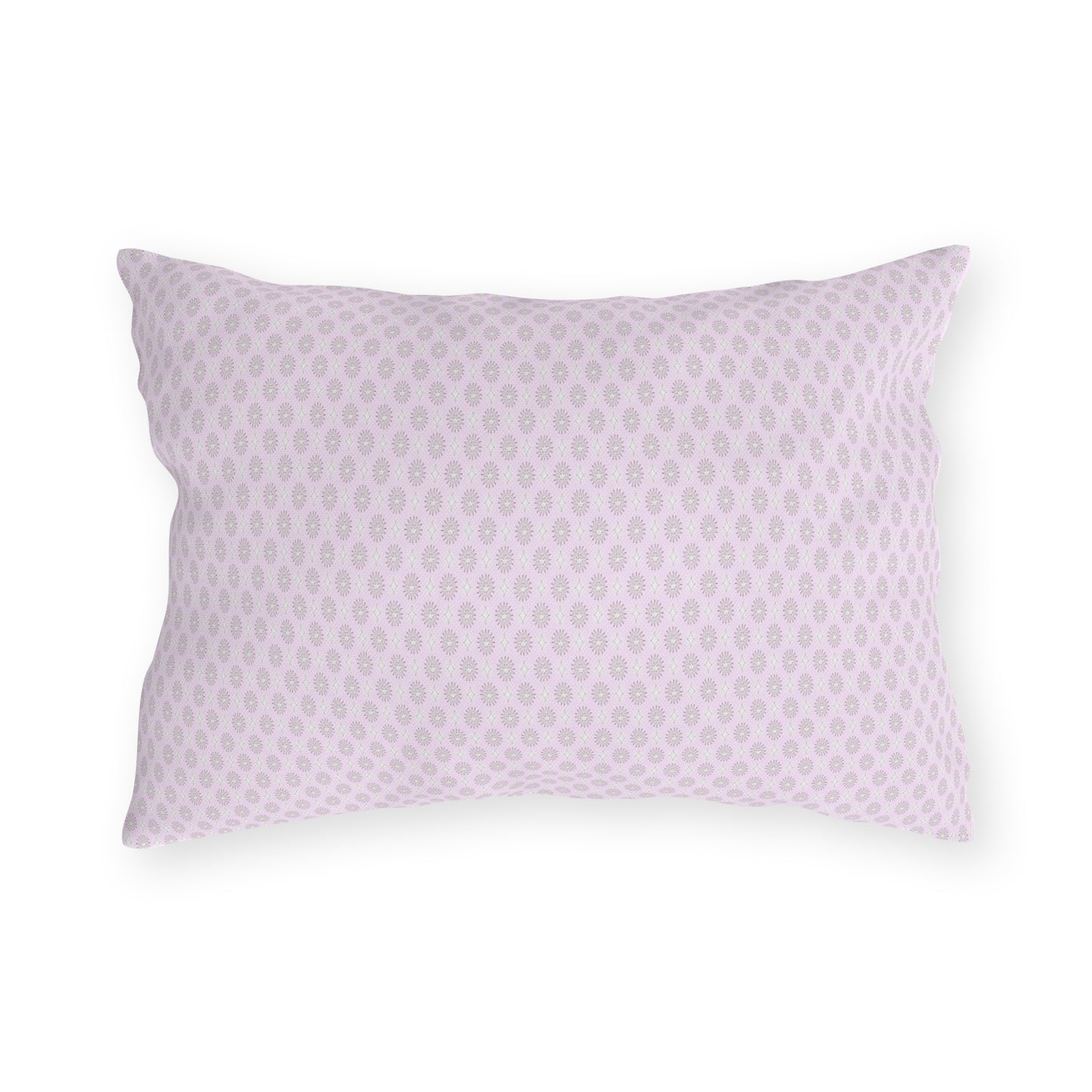 Pink Mornings Star-crossed Bodies Outdoor Pillow, 20" x 14"