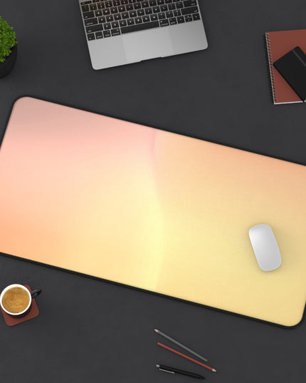 Hot Peach Fade 16" x 32" Desk Mat