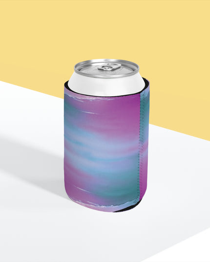 Dark Blue Green Sea Purple Fog 12 oz Can Cooler Sleeve