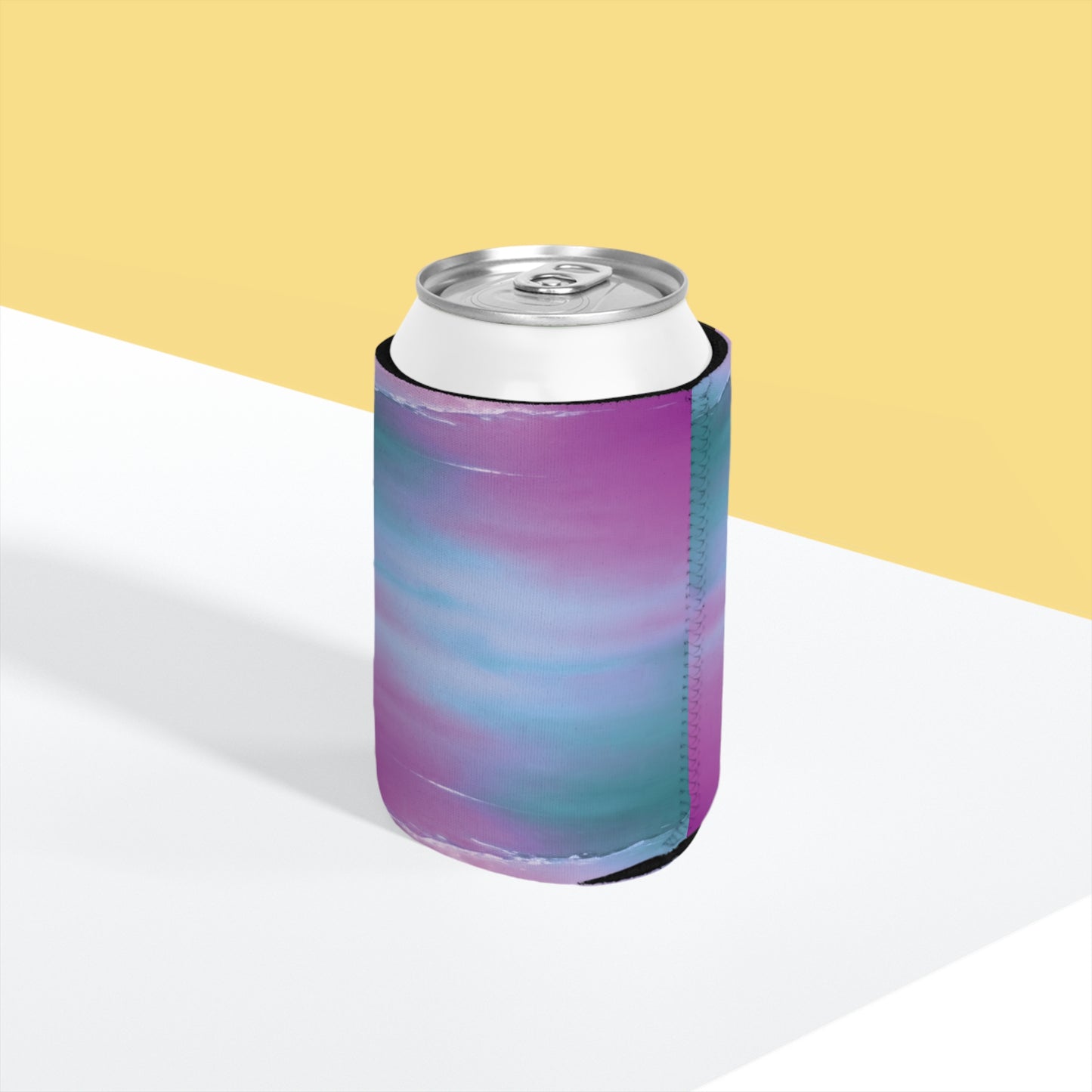 Dark Blue Green Sea Purple Fog 12 oz Can Cooler Sleeve