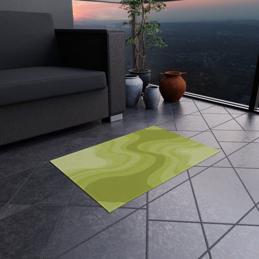 Lemon Wavey 24" x 36" Outdoor Rug