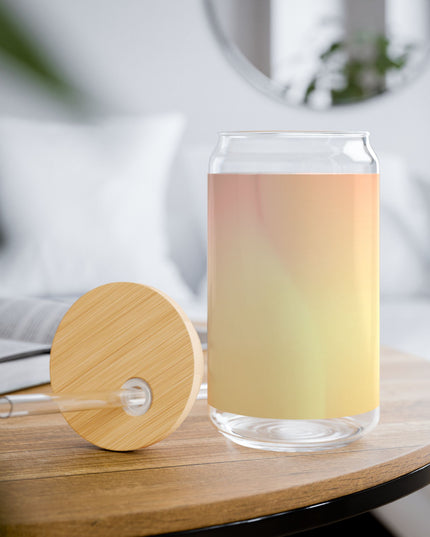 Hot Peach Fade Sipper Glass, 16oz