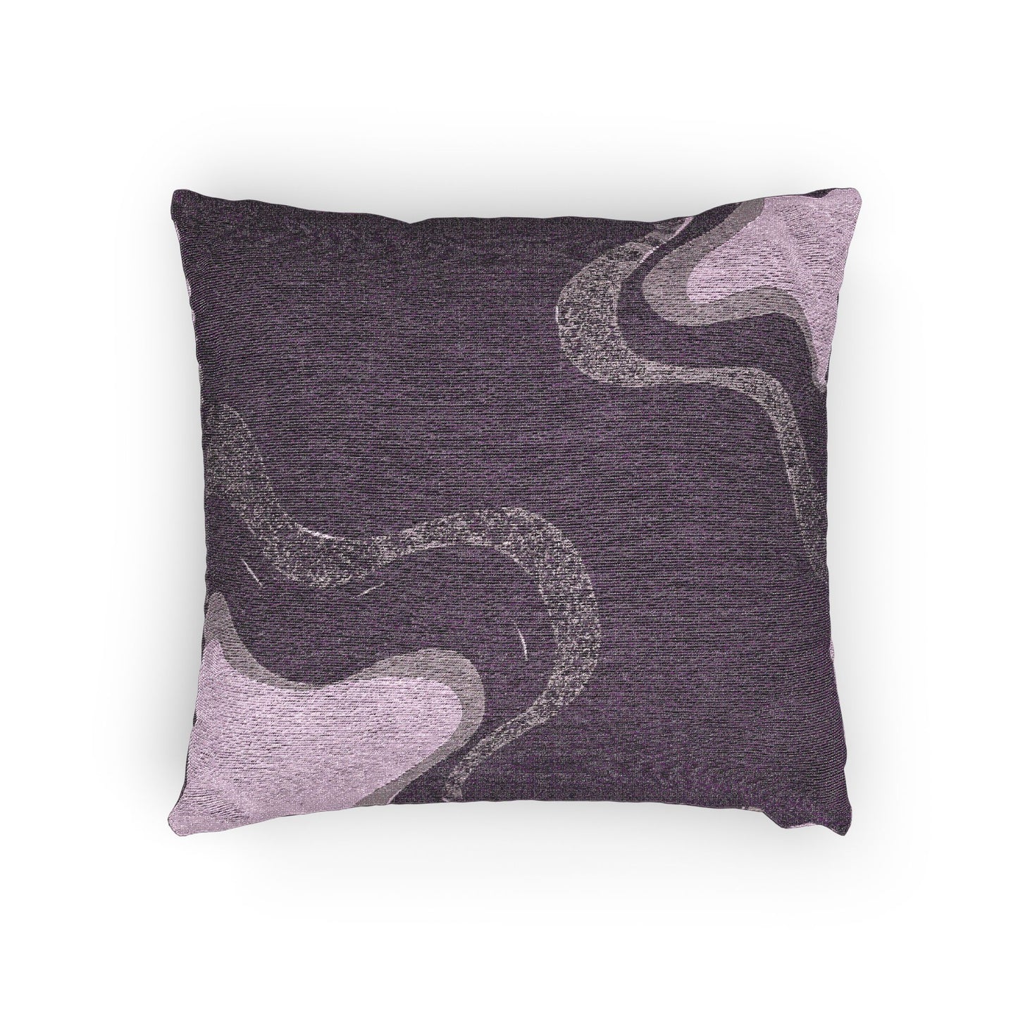 Wavey Purple Wavey Woven Pillow, 17" x 18"