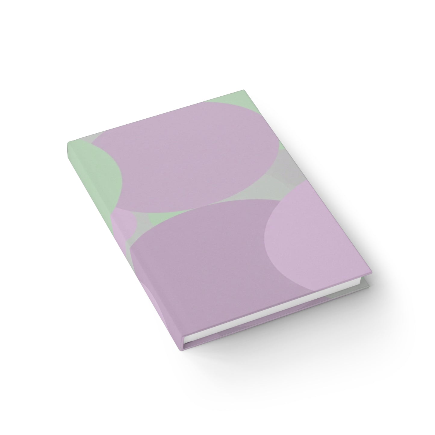 Pastel Lavender Purple and Soft Green Patches 5" x 7" Journal - 128 Ruled Line pages