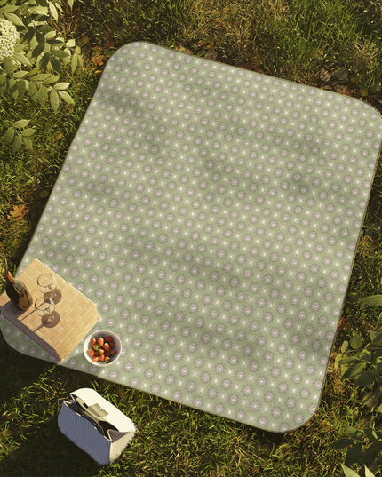 Olive Star-crossed Bodies Picnic Blanket, 61" × 51"
