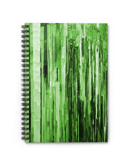 Striped Mint Pastel Spiral Notebook - Ruled Line, 6" x 8", 118 pages