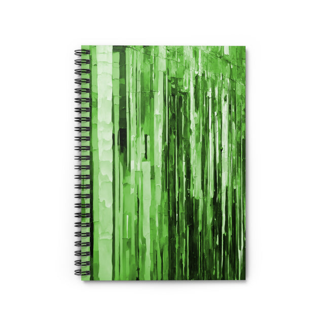 Striped Mint Pastel Spiral Notebook - Ruled Line, 6" x 8", 118 pages