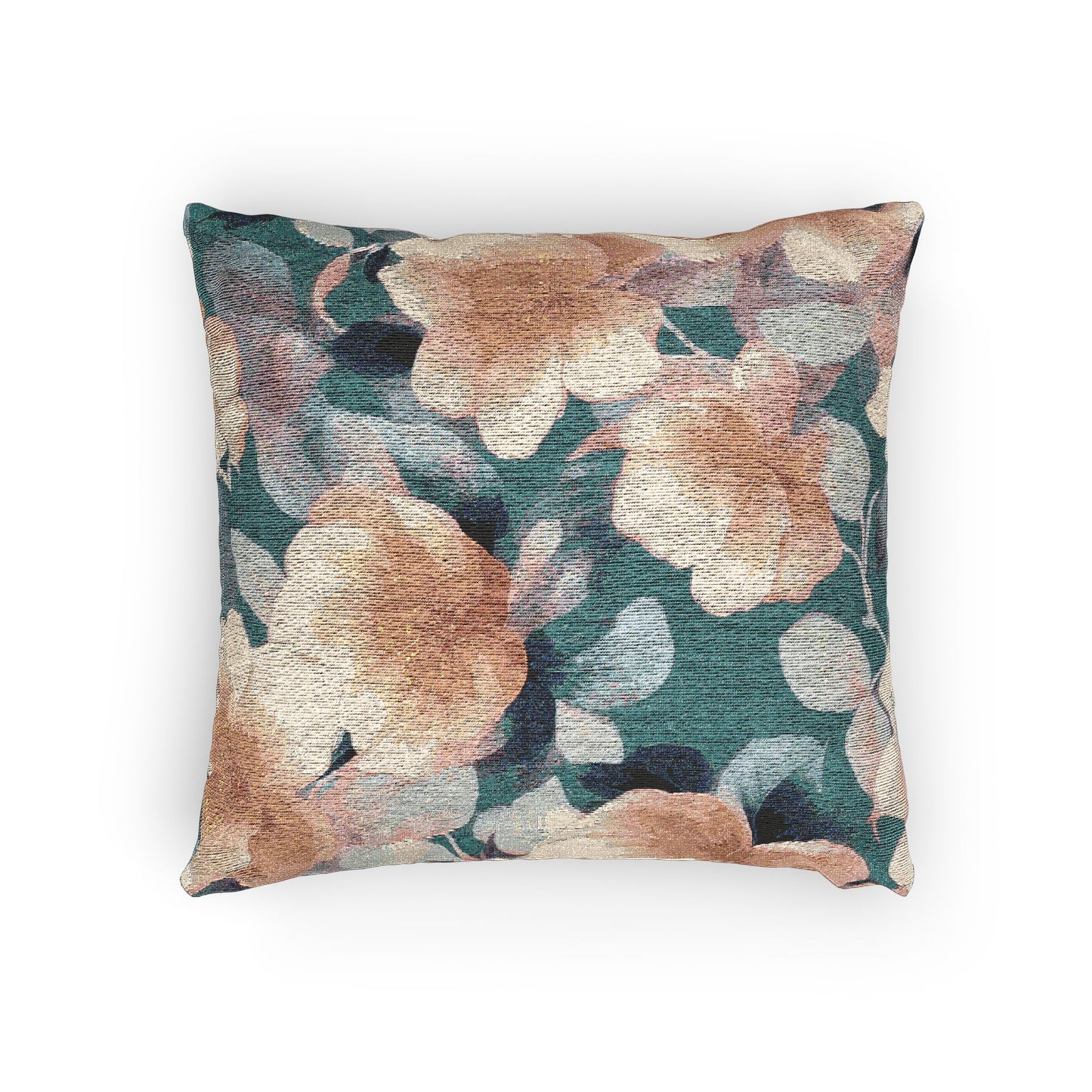 Lemongrass Florals Woven Pillow, 17" x 18"