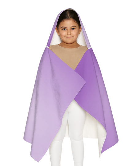 Soft Lavender Fade Youth Hooded Towel, 24" x 48"