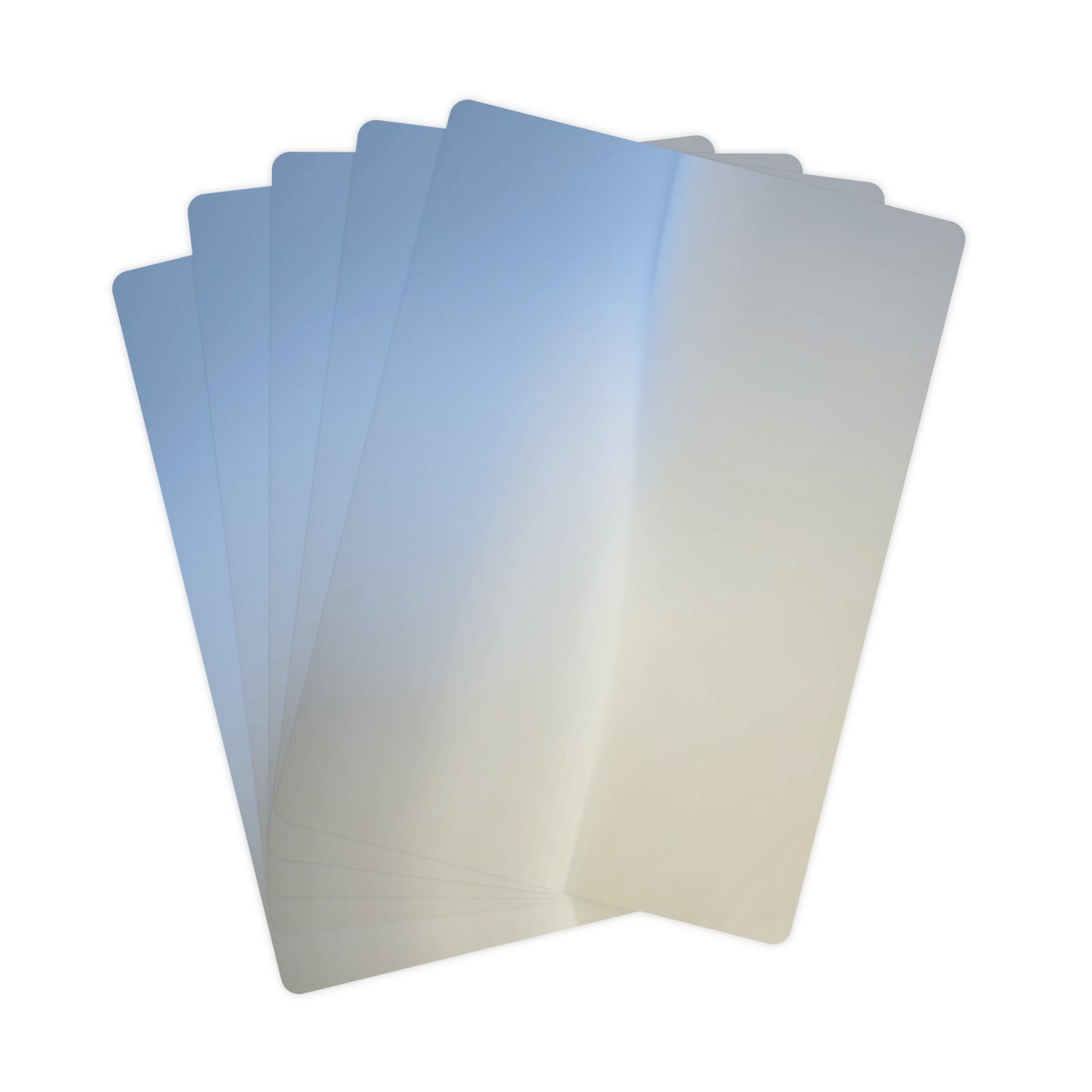 Cobalt Fade Poker Cards