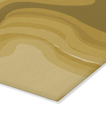Brown Wavey 8" x 11" Glass Cutting Board