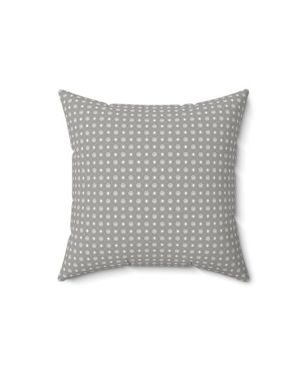 Desaturated Star-crossed Bodies Faux Suede Square Pillow, 14" x 14"