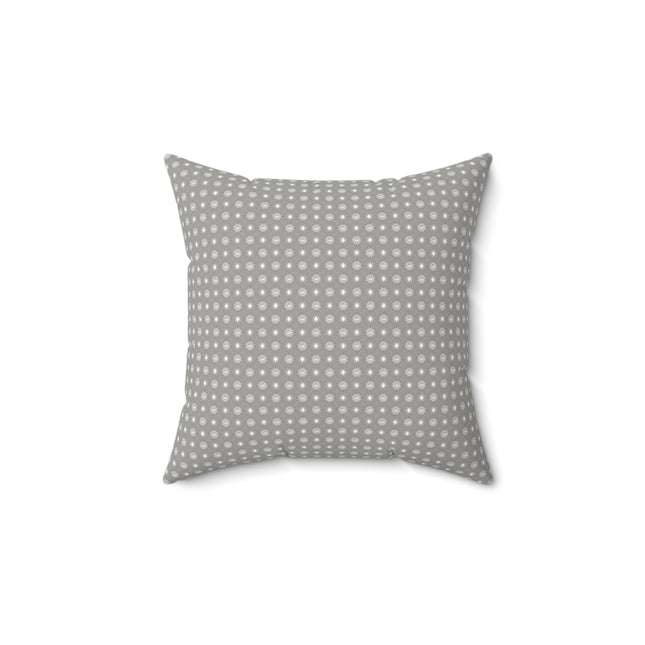 Desaturated Star-crossed Bodies Faux Suede Square Pillow, 14" x 14"