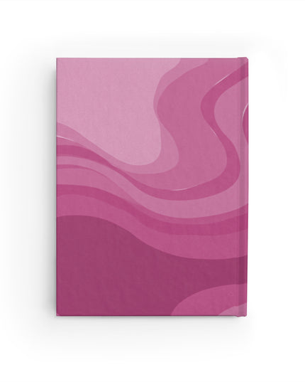 Pinky Mauve Wavey 5" x 7" Journal - 128 Ruled Line pages