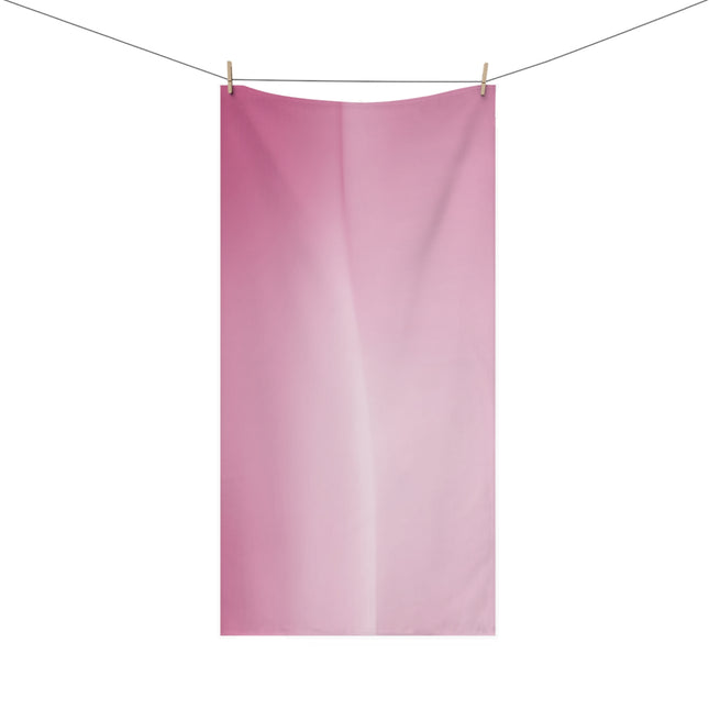 Pink Plush Fade 30" x 60" Mink-Cotton Towel (50% polyester, 50% cotton)