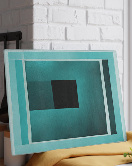 Tif Shadow Glass Cutting Board, 11" x 15"