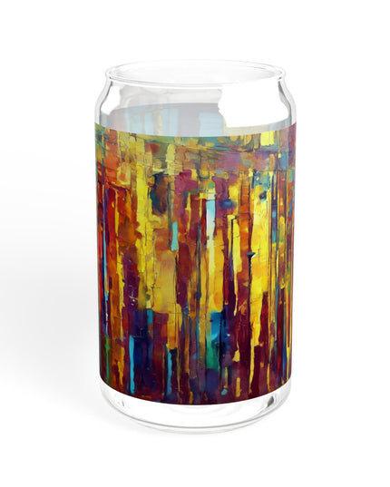 Striped Alpha Sipper Glass, 16oz