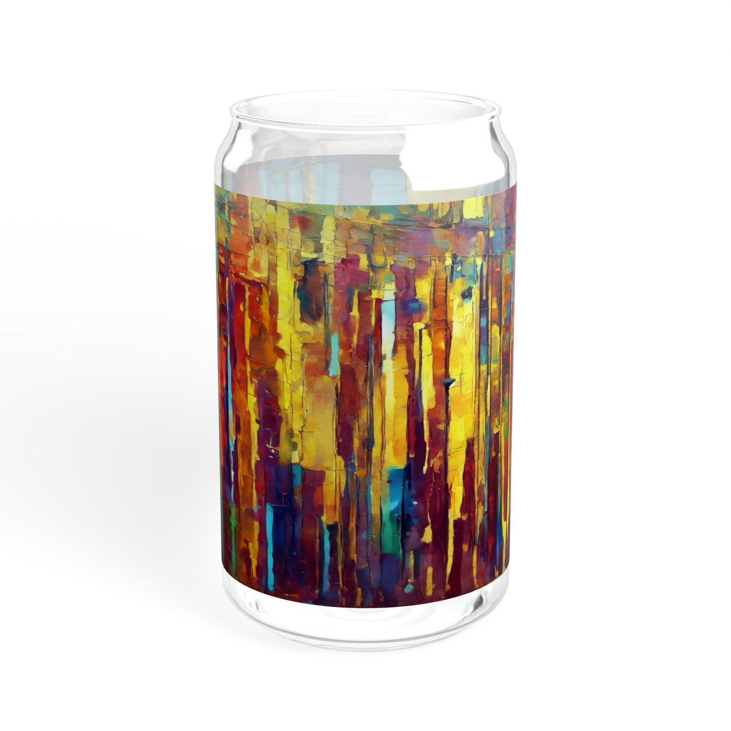 Striped Alpha Sipper Glass, 16oz