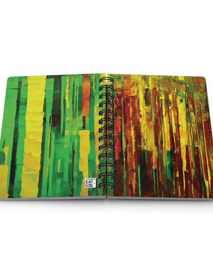 Striped Beta Spiral Bound Journal, 5" x 7" 150 pages