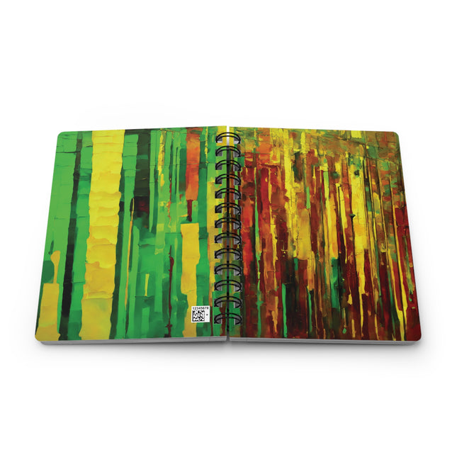Striped Beta Spiral Bound Journal, 5" x 7" 150 pages