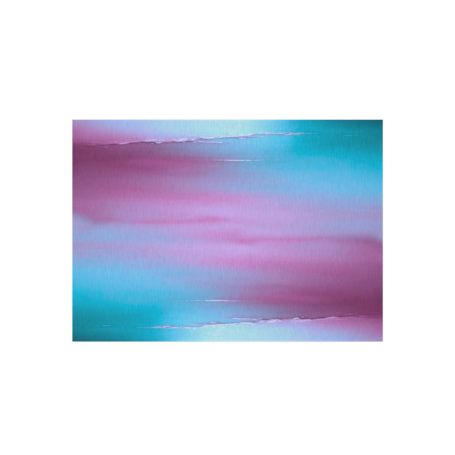 Wine Sea Blue Fog Outdoor Rug, 60" x 84"