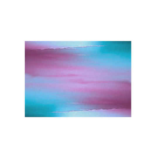 Wine Sea Blue Fog Outdoor Rug, 60" x 84"