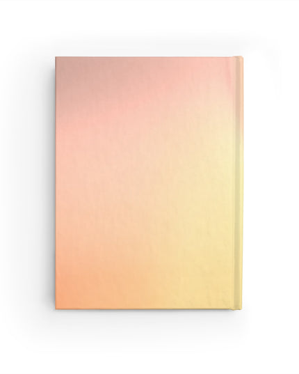 Hot Peach Fade 5" x 7" Journal - 128 Blank pages