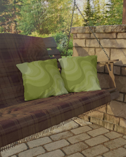 Lemon Wavey 16" x 16" Outdoor Pillow
